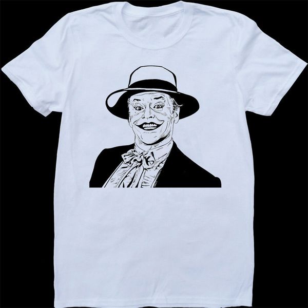 

joker jack nicholson white сшитой футболка марка одежда tee shirt спорт толстовка с капюшоном толстовка