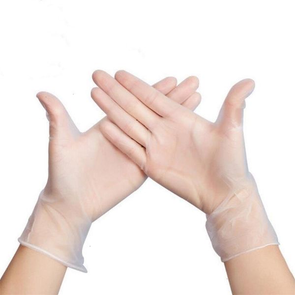 

100pcs gloves for transparent dishwashing/kitchen/latex/rubber/garden 8gf1disposable universal pvc cleaning