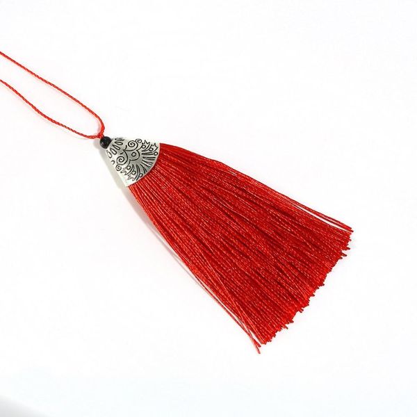 

2pcs lot 8cm metal cap tassel diy key cell phone bag fringe trim tassels pendant sewing curtain garments accessories h wmthln
