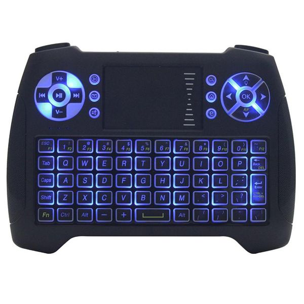 

t16 mini wireless keyboard backlit with backlight 2.4g air mouse remote controlers game keyboards wholesale lot