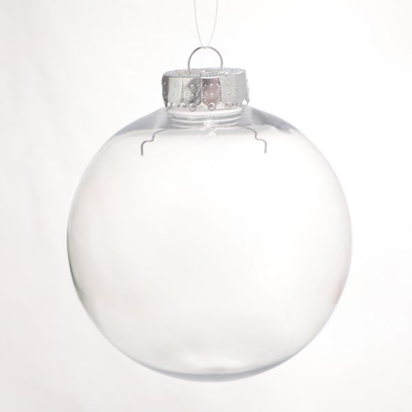 

wedding bauble christmas xmas glass balls decoration 80mm christmas balls clear glass wedding balls 3" / 80mm christmas ornaments aaf29
