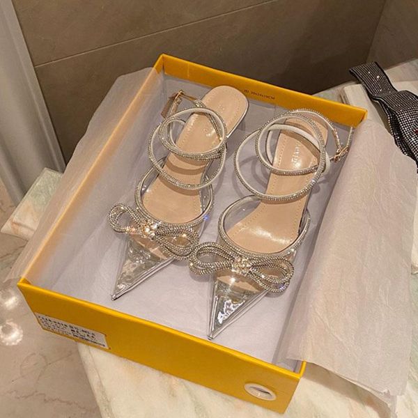 

2021 summer sweet women kitten high heels sandals designer white heels butterfly knots mesh sandals cinderella wedding shoes, Black
