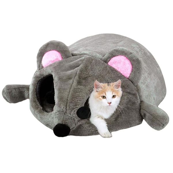 

cat beds & furniture studyset windproof warm cartoon dog rat nest pet house for small 50*42*24 cm