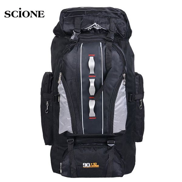 

large knapsack 100l outdoors sports bags waterproof nylon backpack women men hiking camping climbing fishing rucksack bag xa769a 21