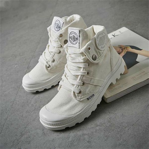

dropshipping fashion high sneakers canvas shoes women casual shoes white flat female basket lace up trainers chaussure y200801, Black