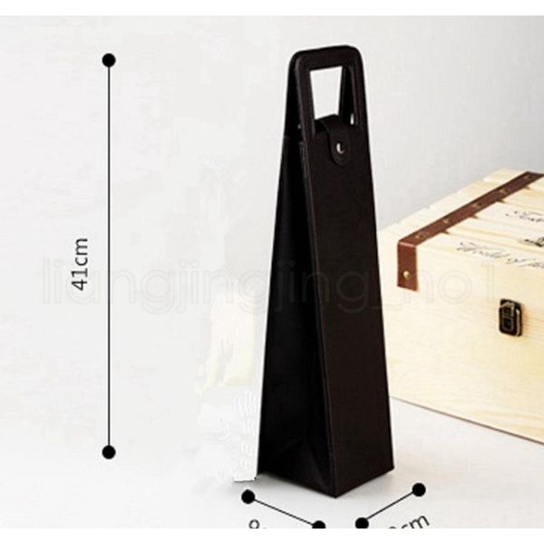 

luxury portable pu leather wine bags red wine bottle packaging case gift storage boxes with handle bar ac sqcbhd toys2010