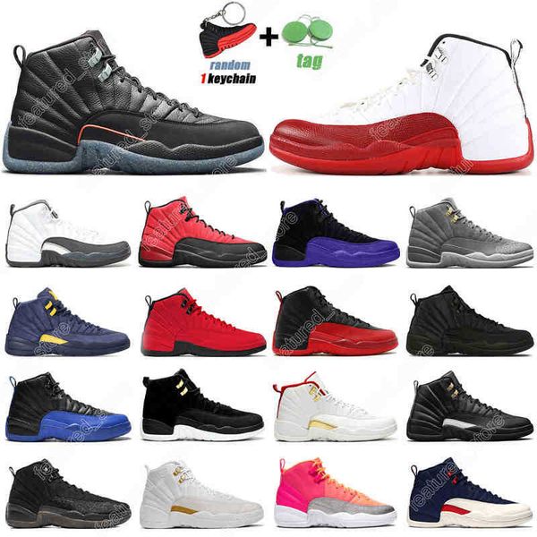 

7-13 r 12s basketball shoes 12 utility university gold twist dark concord reverse flu game ovo white wings mens trainers sports