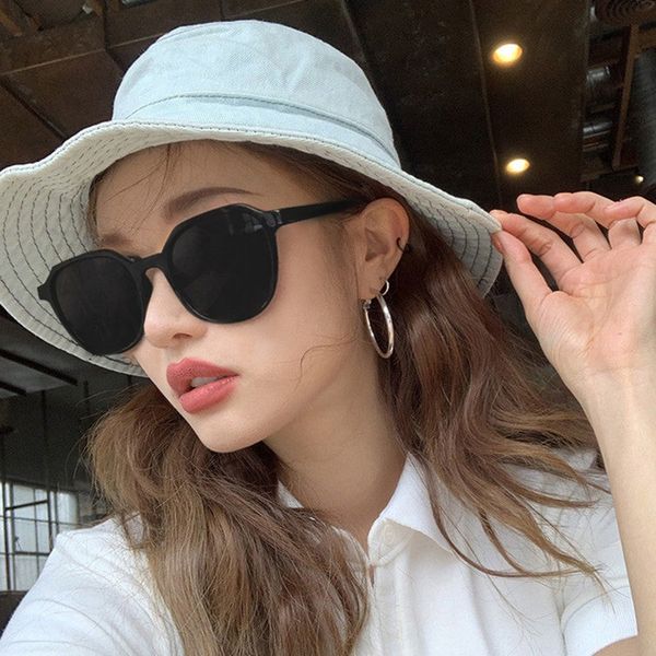 

blsunglasses, frame ins women's black net, red face, small square street, short-sighted sunglasses for men m l, White;black