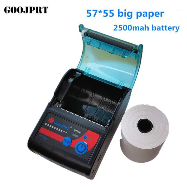 

printers portable mini 58mm bluetooth thermal receipt ticket 57 50 paper printer for mobile phone bill machine shop store1