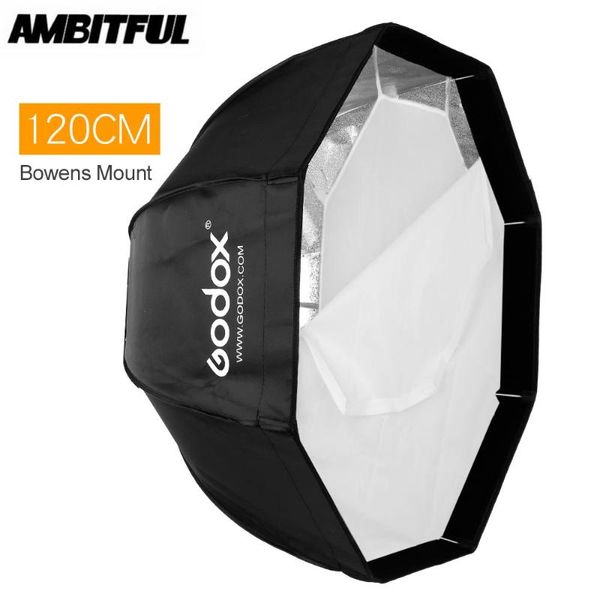 

godox sb-ue 120cm portable octagonal umbrella softbox 120cm 47in with bowens mount for speedlite