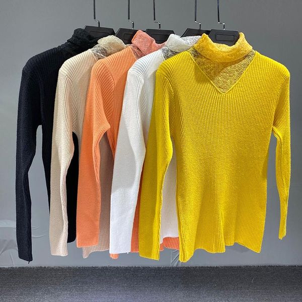 

sweater women's long-sleeved new autumn korean ladies fashion plus size solid color blouse winter knitted base sweater female, White;black