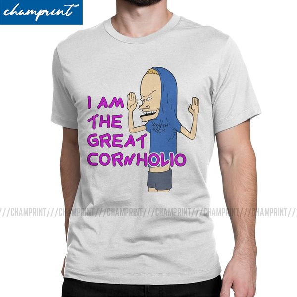 

sport men's t-shirts beavis and butthead great cornholio fun tee shirt 90s funny music cartoon bb t shirt round neck clothes present