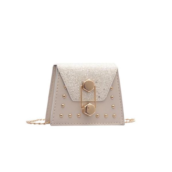 

shoulder bags arrival fashion women rivet snap mini chain small square