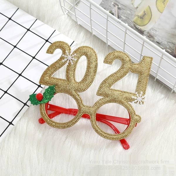 

u0hjq new 2021 snowflake party performance dress-up glasses 2021 new snowflake digital party performance dress-up decorative glassesdigital
