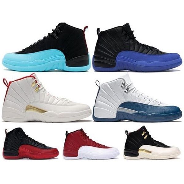 

12 fiba mens basketball shoes designer 12s men gym red game royal university gold dark grey punch sport trainer sneakers