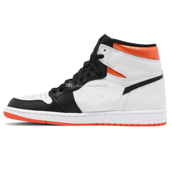 

jumpman 1 high og electro orange basketball shoes 1s sneakers 555088 180