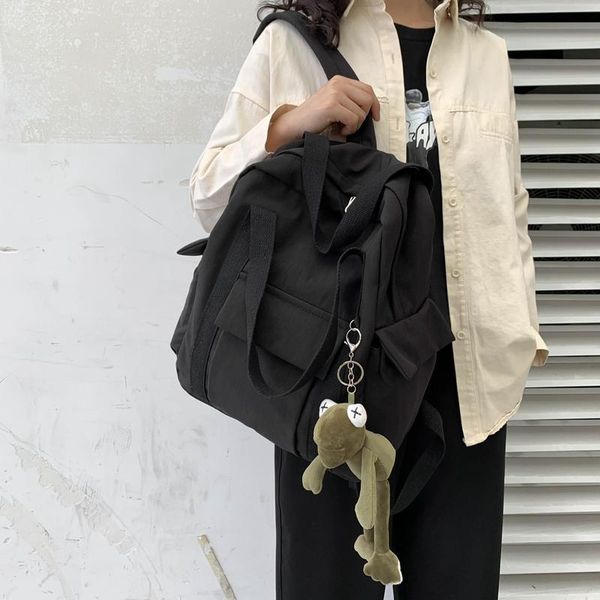 

backpack bag fashion waterproof black girl female women teenager for school lapteen 15 travelling 's 2020 urban