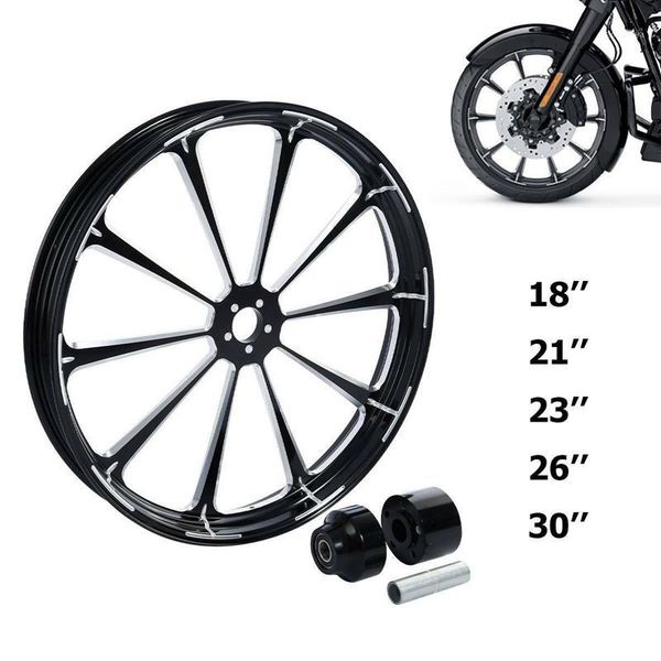 

motorcycle wheels & tires 18''-30'' aluminum front wheel rim hub single disc for touring 2008-2021 20211