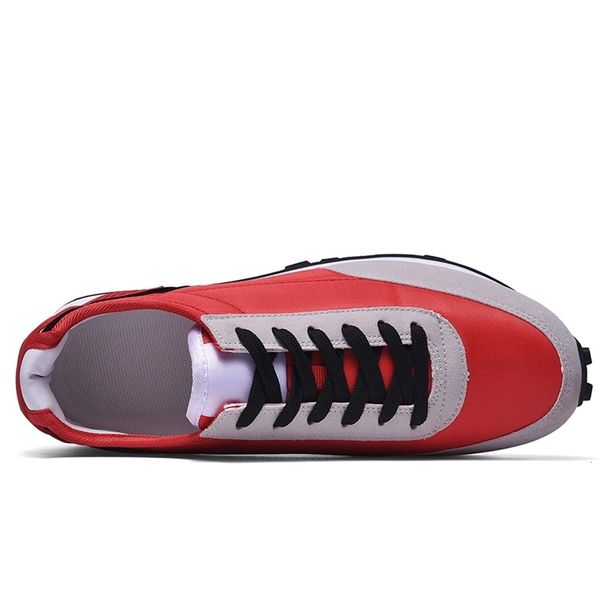 

popular style men's running shoes comfortable men sneakers lace up sports shoes man outdoor black red walking jogging trainers