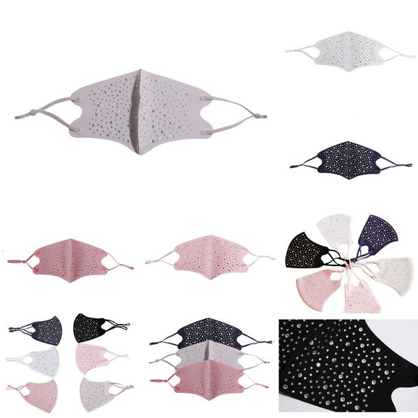 

u4nxou fashion bling face lady colorful personality dust-proof breathable sequins protective mask washable reusable cycling n