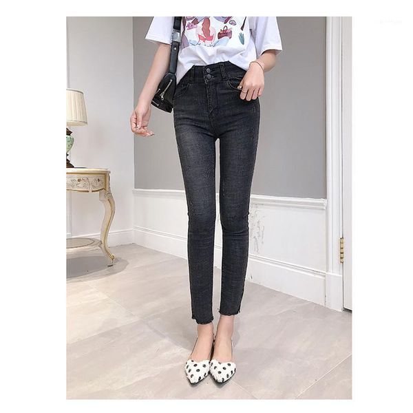 

jujuland arrivals fashion women denim skinny pants high waist stretch jeans slim pencil jeans women casual 82061, Blue