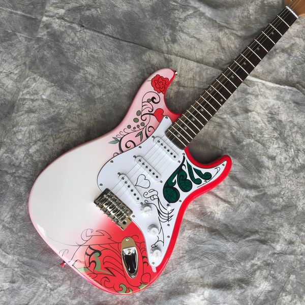 

st electric guitar hendrix's monterey tribute hendrix monterey color red