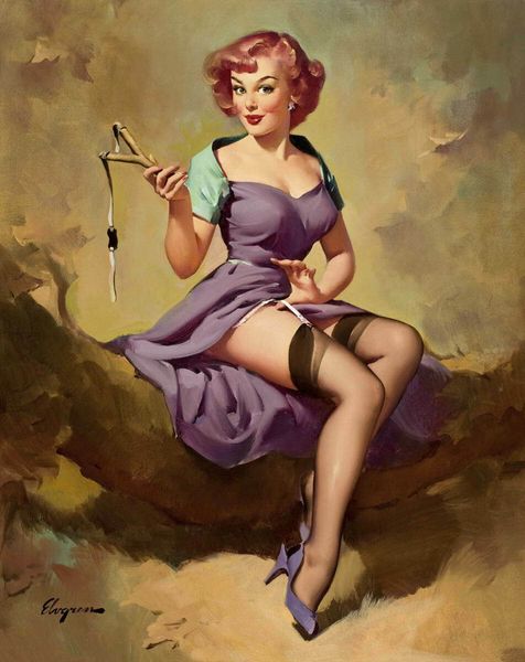 

gil elvgren pin up girls home decoration handcrafts /hd print oil painting on canvas wall art canvas pictures 201024