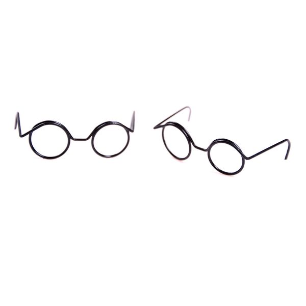 

fashion glasses round cool frame lensless retro for bjd doll 1/6 30cm 2pcs sale
