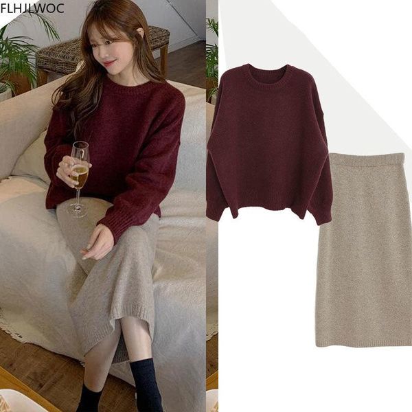 

winter spring women fashion long sleeve casual loose lazy style japan korea girls knit pullovers sweaters d0362, White;black