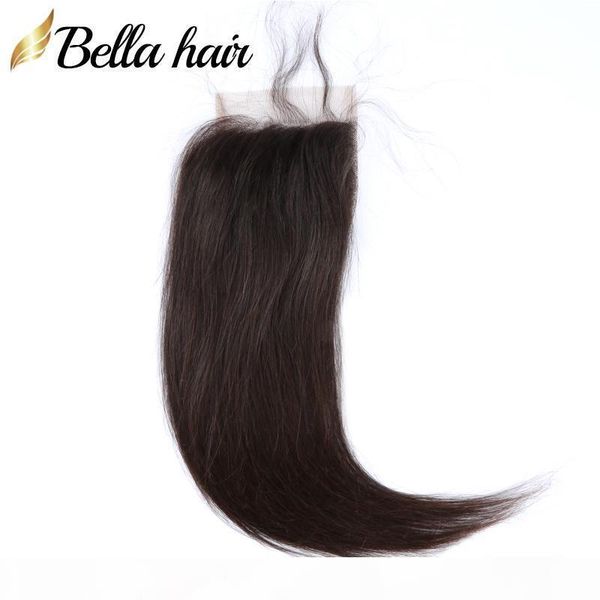 

part hair closures indian malaysian peruvian brazilian virgin hair closure (4x4) straight weave closures bellahair, Black