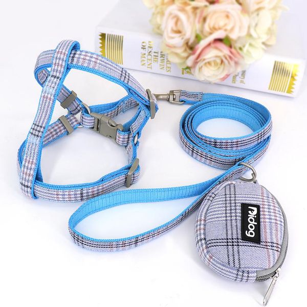 

cute dog harness adjustable nylon pet puppy chihuahua harness vest dog leash set pink for small medium dogs cats pet jlljtc