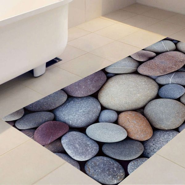 

amjpvc anti slip twill 3d printing color pebble bathroom bedroom living room diy floor paste