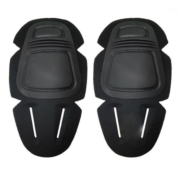 

2pcs tactical wear resistant outdoor sports elbow support camping hiking durable knee pad protective gears lightweight1, Black;gray