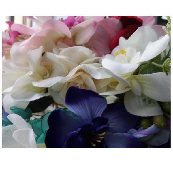 

women wedding rose flower wreath headband kids party floral garlands ribbon adjustable bridal flower crown hair acc qyltzv