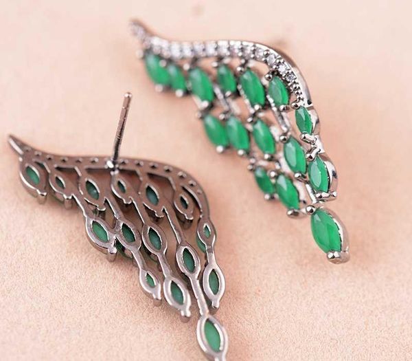 

gaola new angel цирконий классические серьги мода jewelry11, Golden;silver