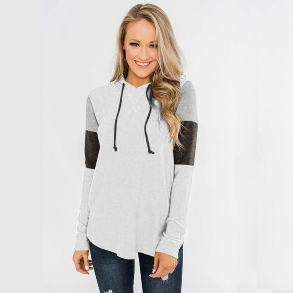 

shiying autumn winter 2020 new loose design hoodie long sleeve color contrast sweater hoodie sweater js8zx, Black