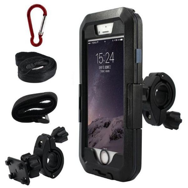 Motocicleta Bicicleta Mountain Bike Mount Holder Phone Caso para iPhone 12 11 Pro X XR XS Max 8 Plus S9 GPS Bracket Suporte HDSZ030