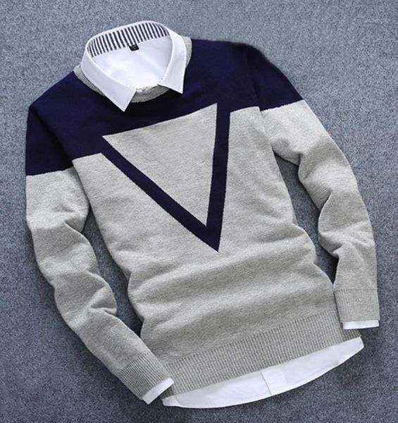 

2019 new men casual cotton fall autumn mens sweaters keep warm winter pull homme design 3 colos fashion man sweater1, White;black