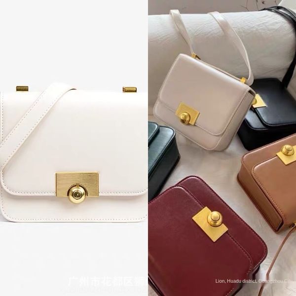 

high end square new m bean curd bag k foreign style small crowd high-end feeling single shoulder slant across small square bag erfap