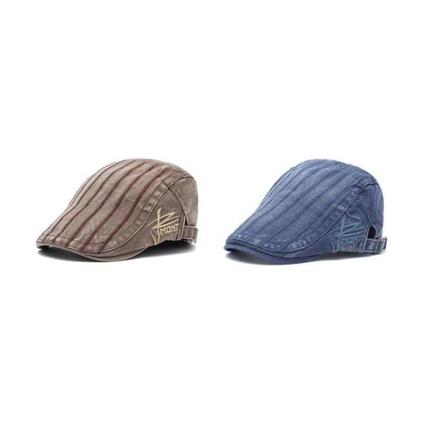 

berets [jamont] mens womens duckbill cap ivy driving sun flat cabbie sboy hat unisex, Blue;gray