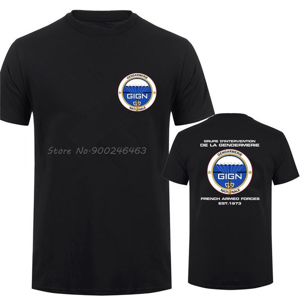 

sport gign gendarmerie nationale t shirt men france police french armed forces t-shirt men cotton tees anime harajuku streetwear