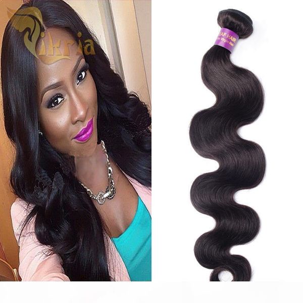 

fashion indian brazilian body wave 3pcs virgin hair products unprocessed malaysian peruvian human hair extensions weave hair wefts, Black