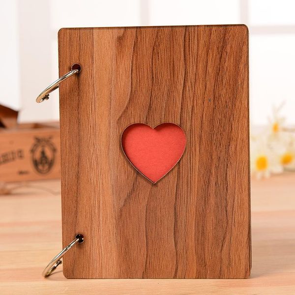 

new 6inch creative heart wood p frame fashion graduation p frames ornaments home crafts frames accessories
