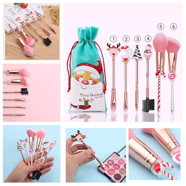 

рождество макияж кисти elk начинающий подарочный набор красоты макияж кисти набор персонализированные рождественские подарки рождественские