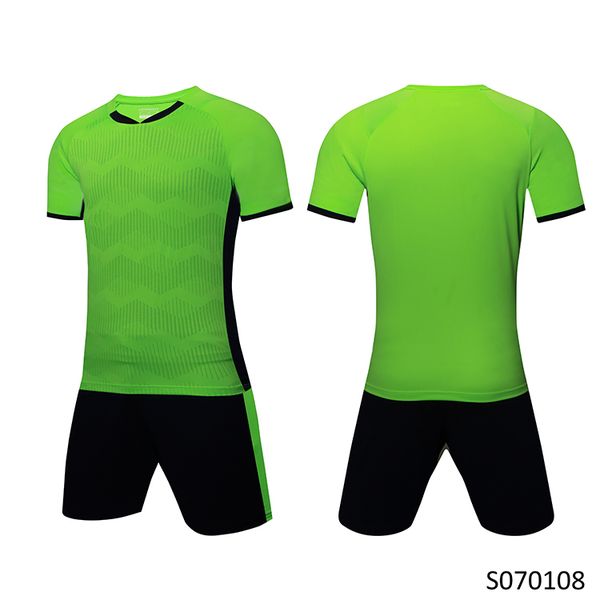 

men soccer jersey short sleeve soccer shirts football uniforms shirt+shorts --s070108-6, Black;yellow