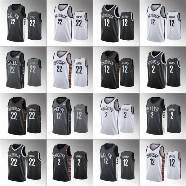 

мужчины бруклин сетки баскетбол джо харрис карис левер тауринский принц нба 2020 джерси, Black