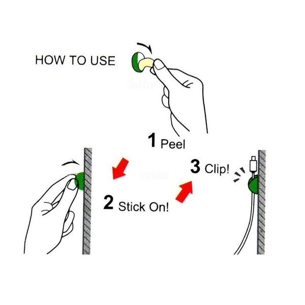 

2 slot cable winder earphone cable organizer deskwire storage charger cable cord holder clips for phone char qylnkr