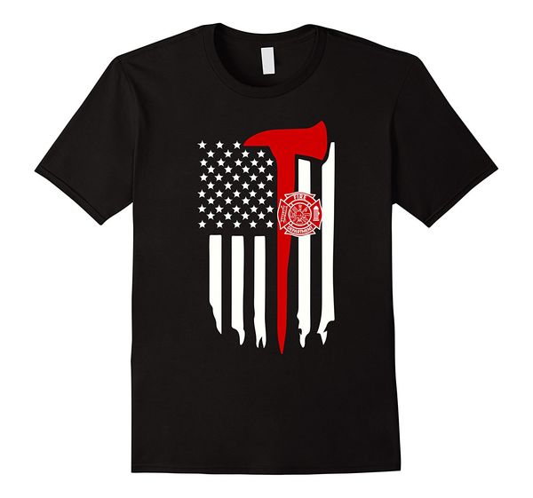 

sport 2019 new summer cool tee shirt american flag firefighter t-shirts, proud us fireman tshirts cotton t-shirt
