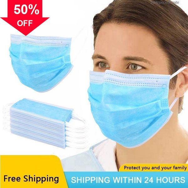 

blue mask anti-dust masks face ulyee reusable wire facemask filter breathing cover protective 50factory elastic earloop