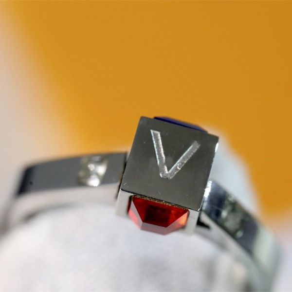 

new products gem ring blue ruby inlaid rings noble and elegant for woman fashion jewelry supply, Silver